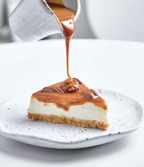 Pecan with Salted Caramel Cheesecake